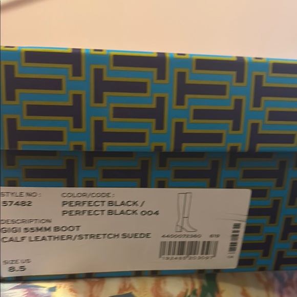 NIB GIGI Tory Burch Black Knee-High Boots - Picture 2 of 6